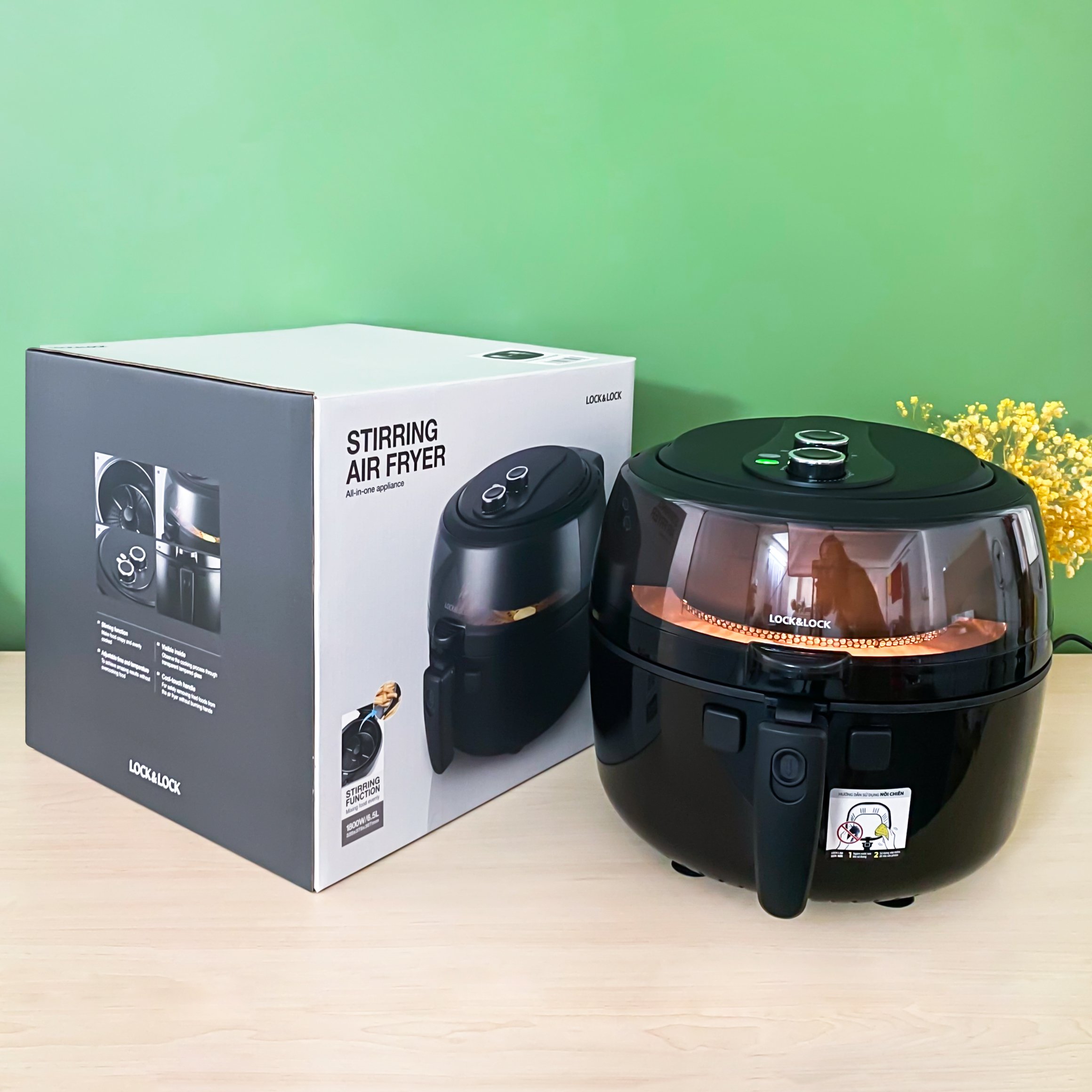 Trải Nghiệm Ẩm Thực Thú Vị Với Nồi Chiên Không Dầu Lock&Lock 5.5 Lít